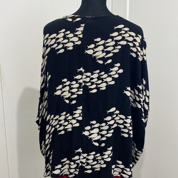 Indian Tropical Button front Blouse | Free Size - Picture 8 of 9